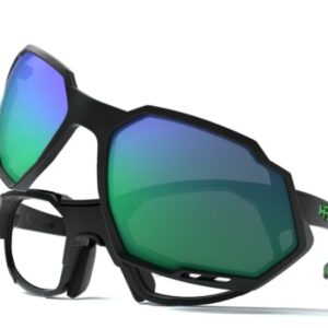 Óculos HB Rush - Matte Black D. Green/ Green Chrome