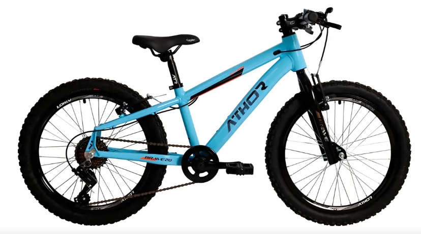 Bicicleta Athor Brave Aro 20 7v - Azul-claro